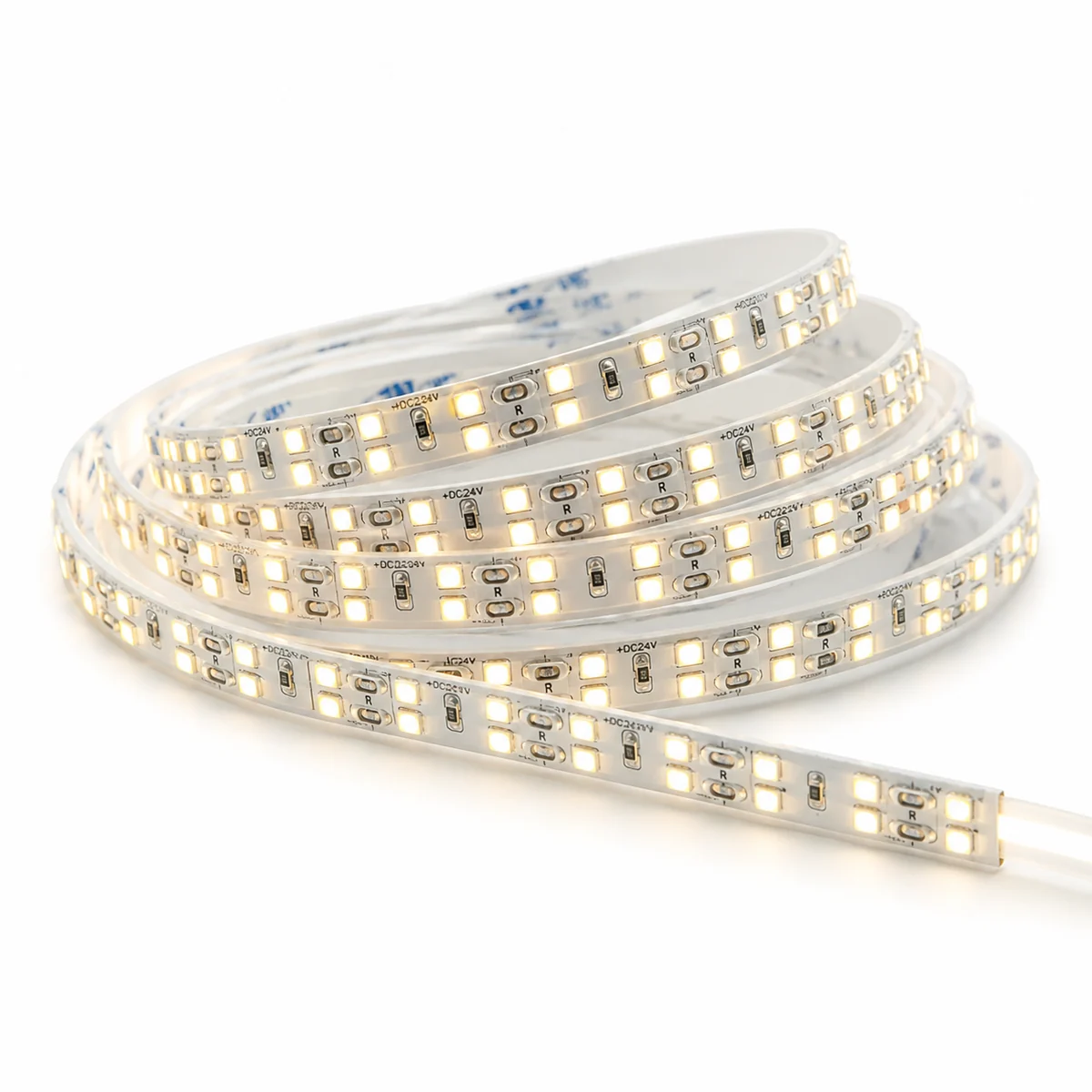 SMD2835 12mm 240LED DC12/24V 2-Row CRI80 LED Strip product photo
