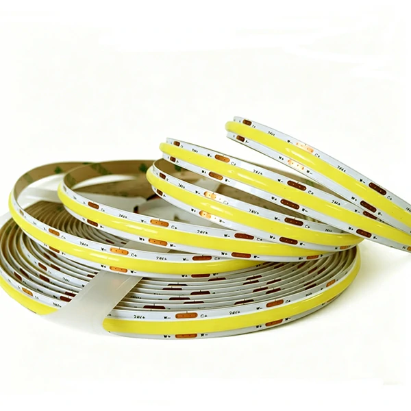 COB 8mm 576LED DC12/24V CCT Tunable WW+W LED Strip - Dot-Free Continuous Light