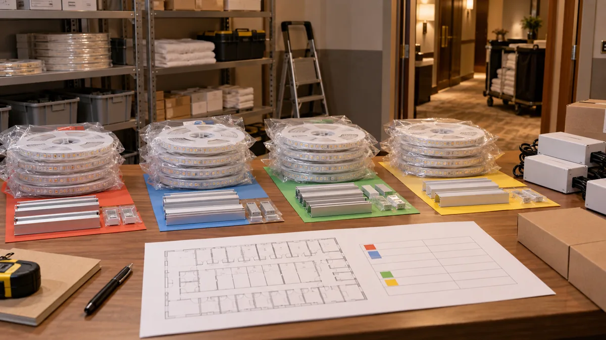 How Much Spare LED Strip Should a Hotel Project Order?